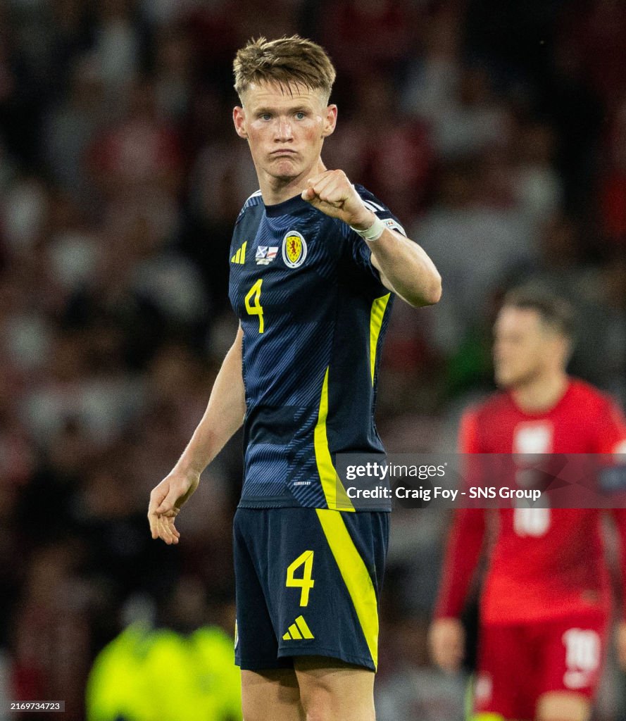 Scotland's Scott McTominay celebrates after scoring to make it 3-2
