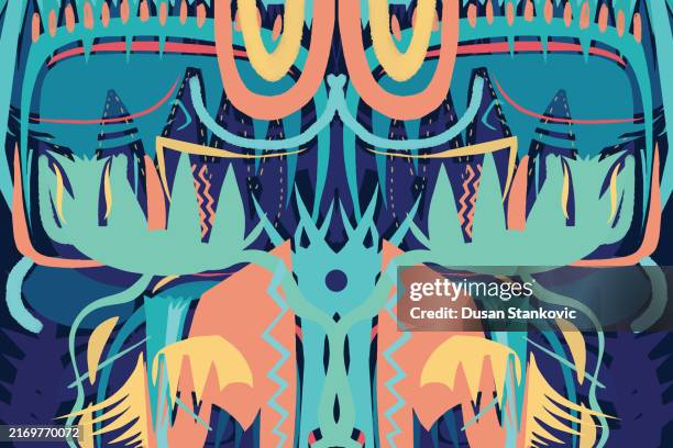african seamless pattern - african pattern stock illustrations