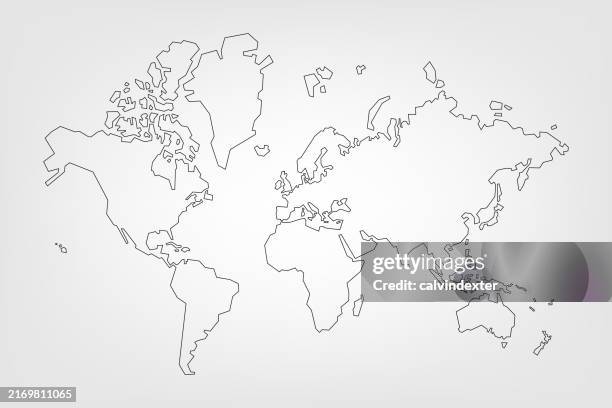 world map illustration - explore australia stock illustrations