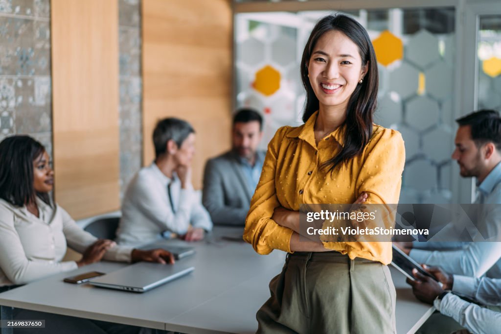 Successful business team.