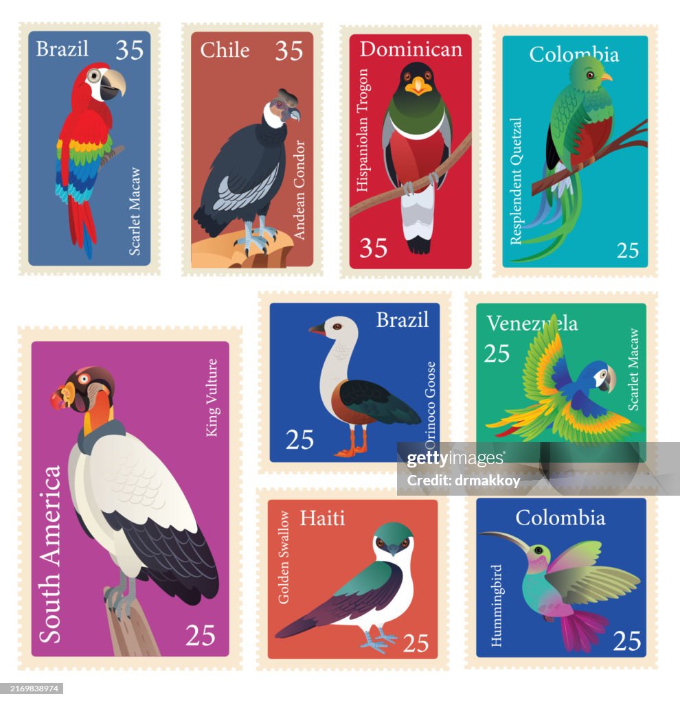 South America Animals Stamps