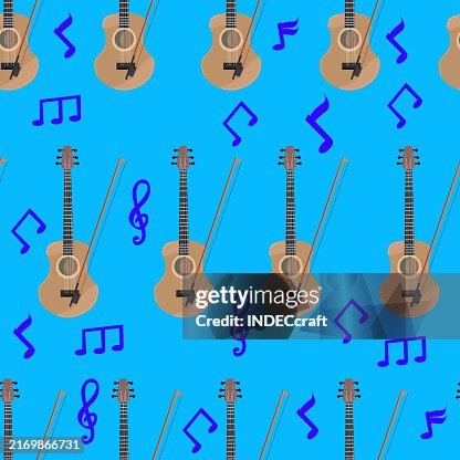 Violin seamless pattern Violin seamless pattern