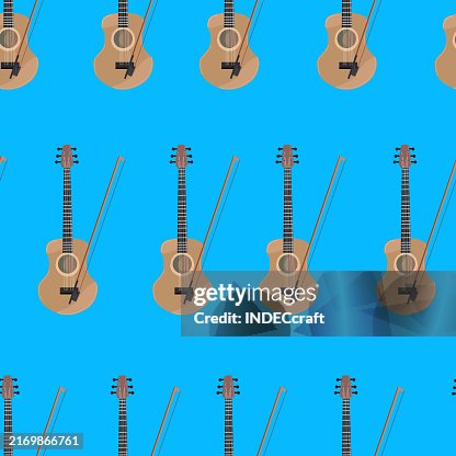 Violin seamless pattern Violin seamless pattern