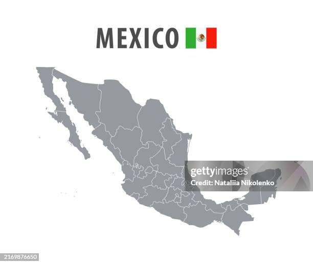 Mexico Map Basic 1,364 Outline Map Of Mexico Stock Photos, High-Res Pictures, and Images ...