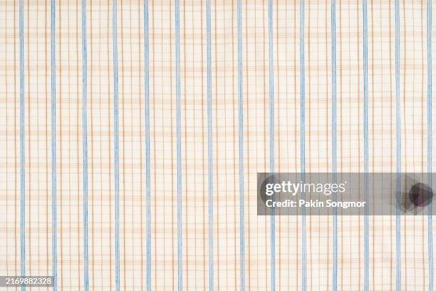 close-up plaid fabric pattern texture and textile background. - camisa de colores fotografías e imágenes de stock