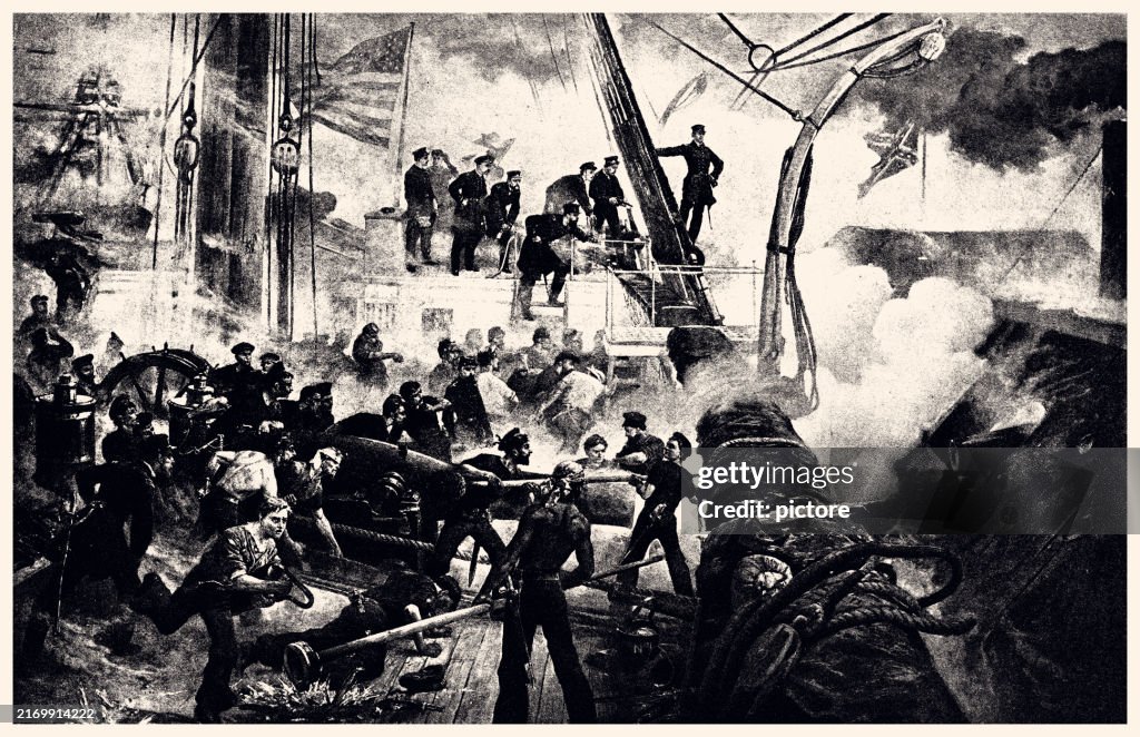 モービル湾の戦い、デビッド・ファラガット提督指揮、1864年8月5-23日(XXXL)