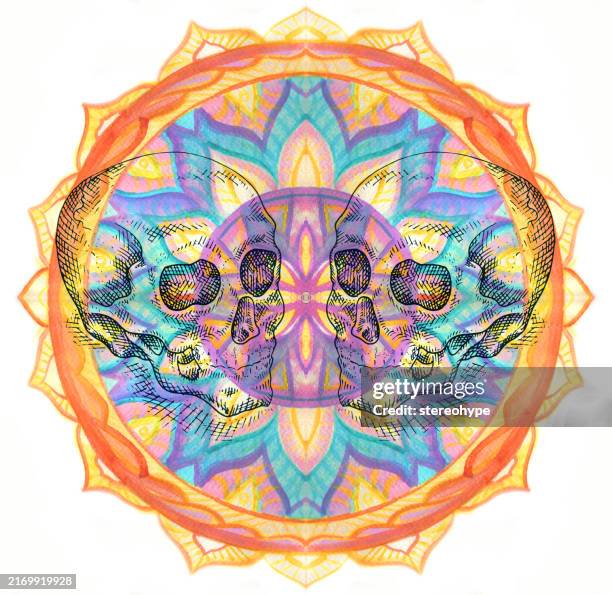 harmonious communication - mindfulness background stock illustrations