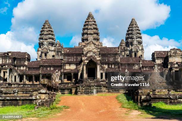 angkor wat, siem reap, cambodia - angkor wat stock-fotos und bilder