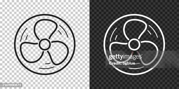 fan. icon for design on blank background - propeller isolated stock illustrations
