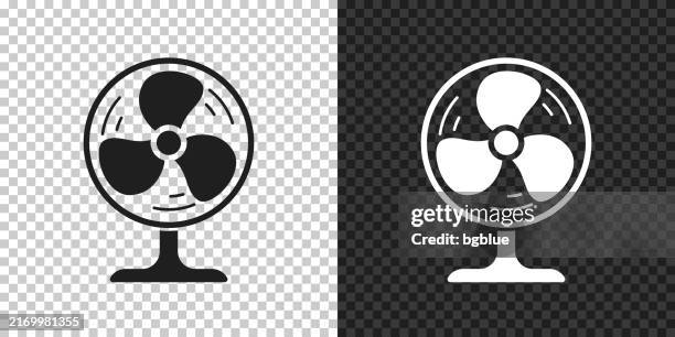 stockillustraties, clipart, cartoons en iconen met electric fan. icon for design on blank background - elektrische ventilator