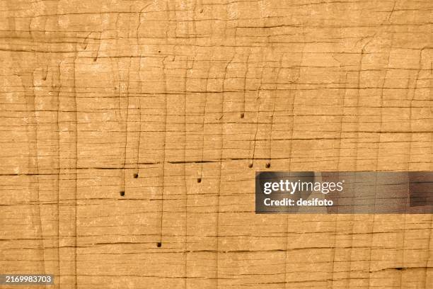 light brown beige fawn gradient colour blank empty scratched cracked textured effect weathered old wooden wall horizontal vector backgrounds with abstract blotches, smudges, cracks, wood texture and stains of flowing water drops - saturated stock illustrations