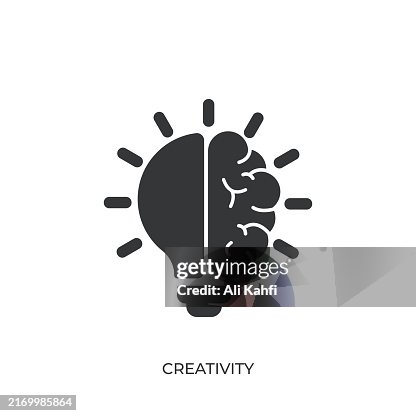 Creativity glyph solid icon. Solid icon that can be applied anywhere, simple, pixel perfect and modern style Creativity glyph solid icon. Solid icon that can be applied anywhere, simple, pixel perfect and modern style