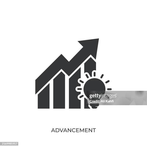 aufstiegsglyphe solides symbol. solides symbol, das überall angewendet werden kann, einfach, pixelgenau und moderner stil - patenturkunde stock-grafiken, -clipart, -cartoons und -symbole