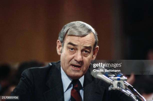 Don Miller , executive director of the United States Olympic Committee, speaking at a press conference in Washington, January 28th 1980.