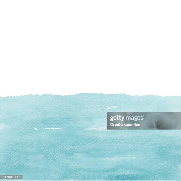 aquarell blauer strukturierter hintergrund - wasserfarbe auf papier stock-grafiken, -clipart, -cartoons und -symbole