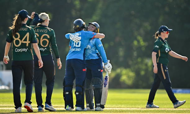 England captain Kate Cross leads her team to victory with an unbeaten 38* in the first ODI against Ireland Women, securing a four-wicket win in Belfast.