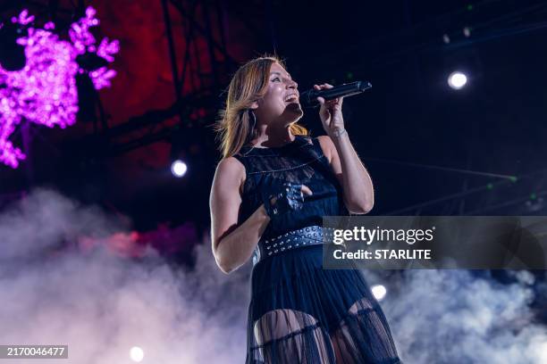 La Oreja de Van Gogh performs on stage at Starlite Auditorium during Starlite Occiddent 2024 on August 14, 2024 in Marbella, Spain.