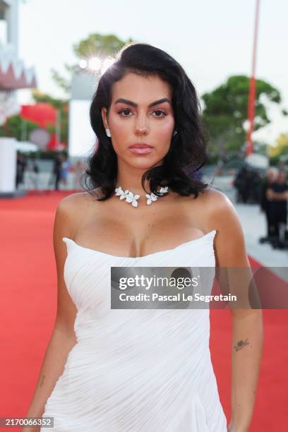 Georgina Rodriguez attends the "Diva E Donna" Prize red carpet during the 81st Venice International Film Festival on September 03, 2024 in Venice,...