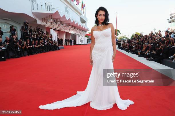 Georgina Rodriguez attends the "Diva E Donna" Prize red carpet during the 81st Venice International Film Festival on September 03, 2024 in Venice,...