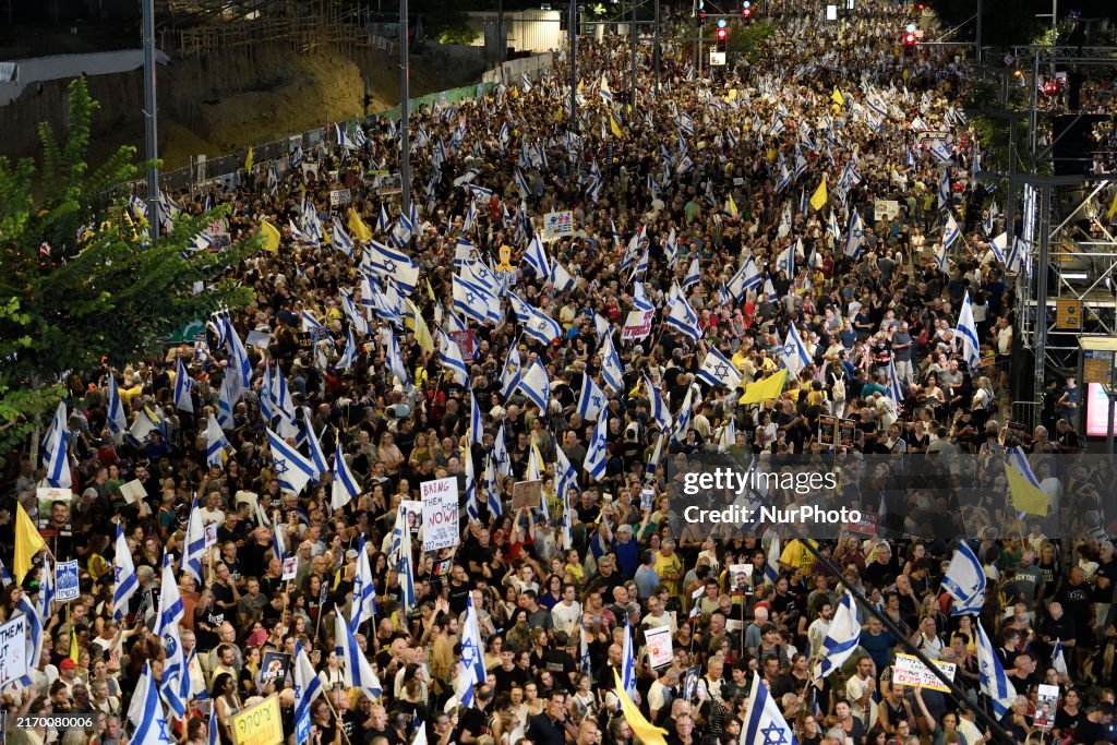 Israelis Protested Against Israeli Government Calling For Immediate Release Of Hostages