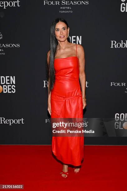 Demi Moore at "The Road to the Golden Globes Party" held at the Four Seasons Hotel Toronto at the Toronto International Film Festival 2024 on...