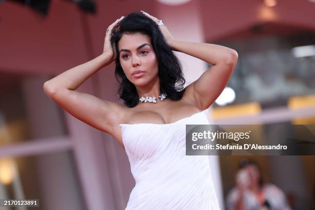 Georgina Rodriguez attends the "Diva E Donna" Prize red carpet during the 81st Venice International Film Festival on September 03, 2024 in Venice,...