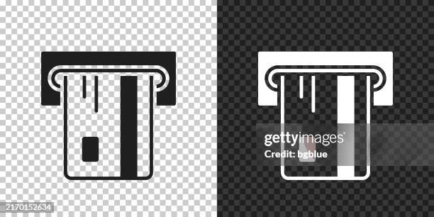 geldautomat. symbol für design auf leerem hintergrund - hineinstecken stock-grafiken, -clipart, -cartoons und -symbole