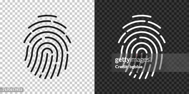 fingerprint. icon for design on blank background - thumbprint stock illustrations