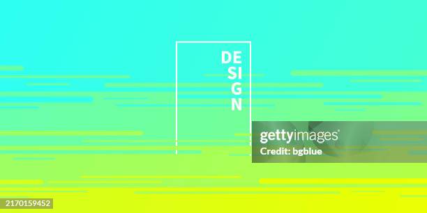 abstract design with horizontal lines and green gradient - trendy background - sunset timelapse stock illustrations