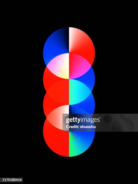 abstract round gradient blend effect pattern background - semi circle stock illustrations