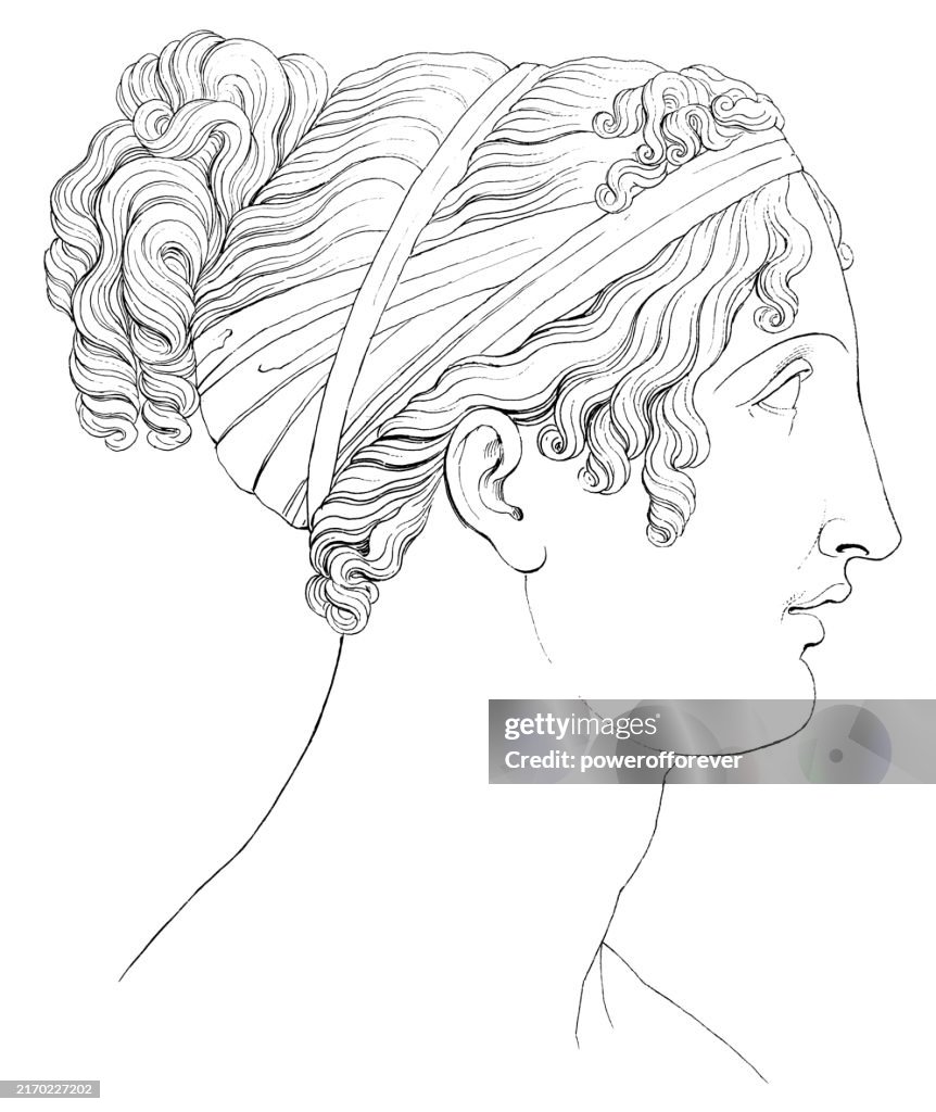 Bust of Sappho, Statue by Antonio Canova - 19th Century