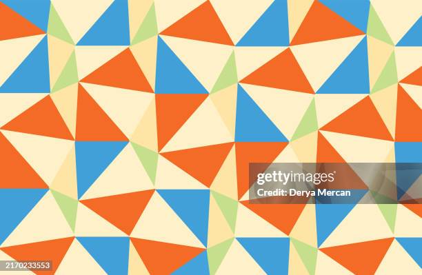 abstract triangles vector background, for design brochure, website, flyer. wallpaper for certificate, presentation, landing page stock illustration - phone perspective stock illustrations