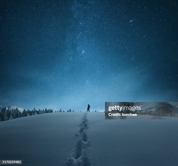 under the stars - magical stars stock pictures, royalty-free photos & images