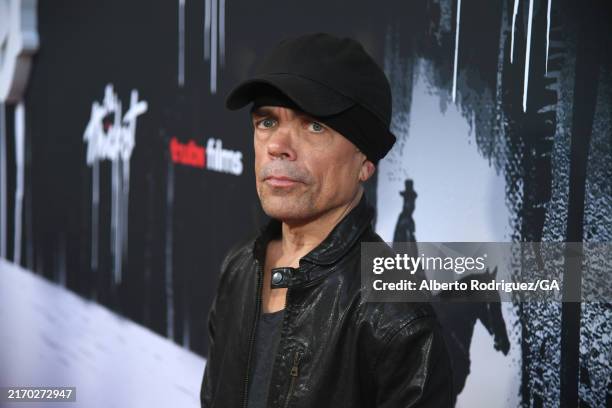 Peter Dinklage attends the World Premiere Of Tubi Movies' "The Thicket" at AMC The Grove 14 on September 04, 2024 in Los Angeles, California.