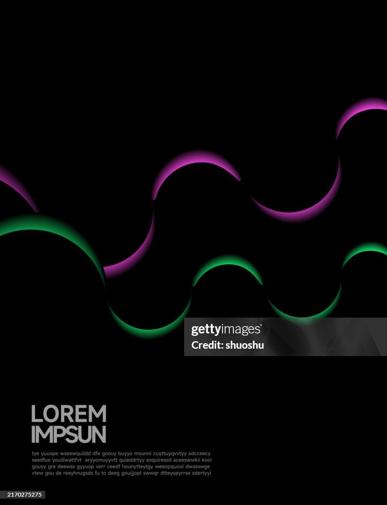 Wave Ribon Pattern Abstract Curve Wave Ribbon Laser Light Effect Pattern Background High ...