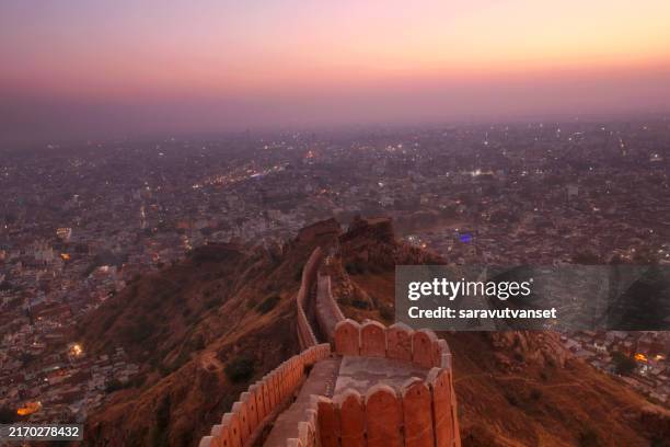 amber fort near jaipur, rajasthan, india - palace stock pictures, royalty-free photos & images