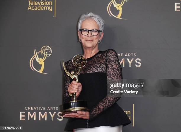 Jamie Lee Curtis at day 2 of the 76th Creative Arts Emmy Awards held at the Peacock Theater on September 8, 2024 in Los Angeles, California.