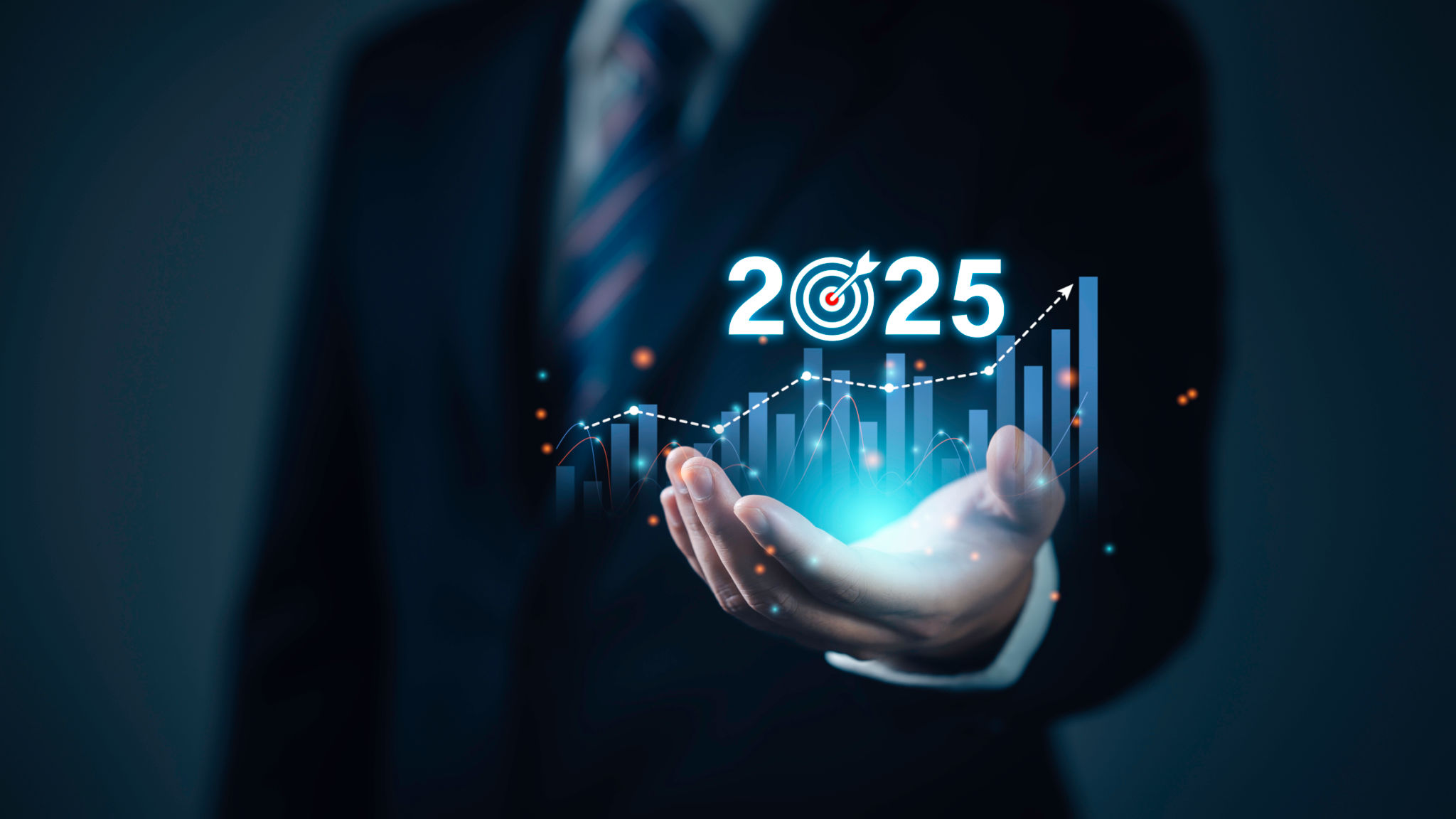 Growth 2025 goal and development chart of company to success future. Planning,opportunity, challenge and business strategy in new year 2025. Businessman hand and Economic graph Growth 2025 goal and development chart of company to success future. Planning,opportunity, challenge and business strategy in new year 2025. Businessman hand and Economic graph