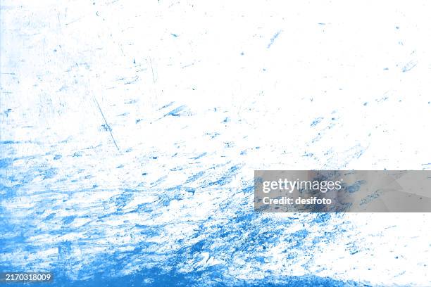 bright blue and white colour gradient blank empty blotched splattered stained messy textured smudged weathered scratched horizontal vector backgrounds abstract blotches and wispy texture light effect like clouds in stormy windy blizzard storm - marble tile texture stock illustrations