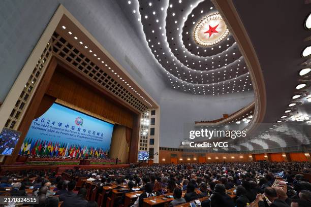General view of the opening ceremony of the 2024 Summit of the Forum on China-Africa Cooperation at the Great Hall of the People on September 5, 2024...