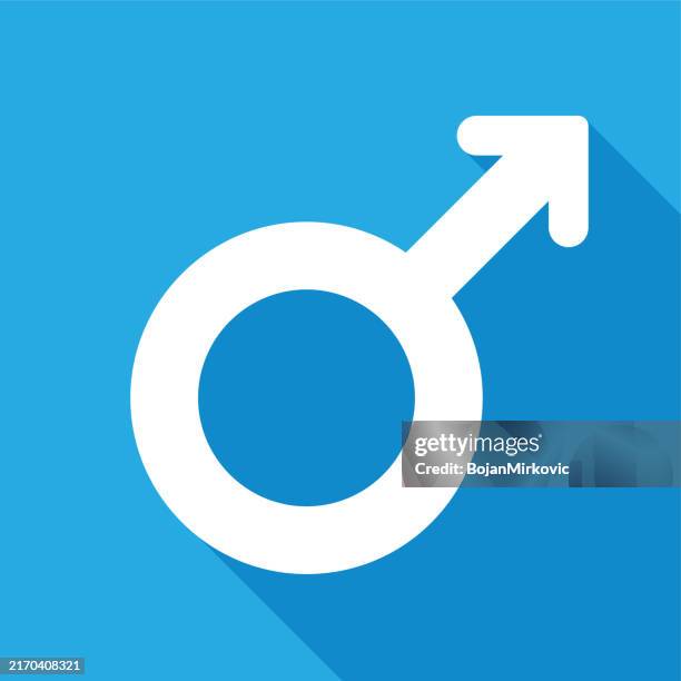 male gender symbol icon. vector - männersymbol stock-grafiken, -clipart, -cartoons und -symbole