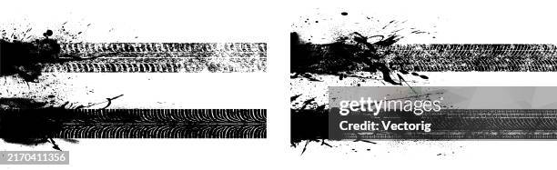 tire track textures - car mud splash stock illustrations