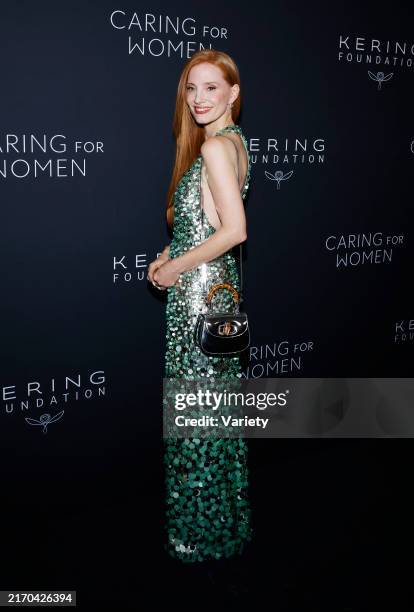 Jessica Chastain at Kering's 3rd Annual Caring For Women Dinner held at The Pool on September 9, 2024 in New York City.