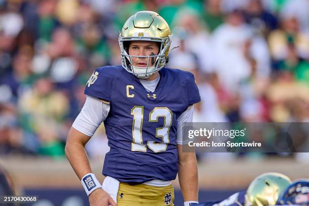COLLEGE FOOTBALL: SEP 07 Northern Illinois at Notre Dame, News Photo