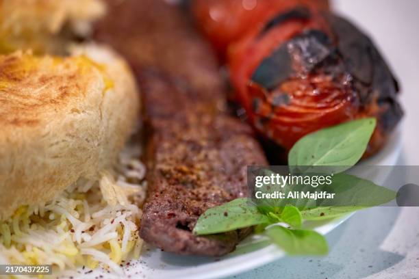 persian barg kabab - persian restaurant stock pictures, royalty-free photos & images