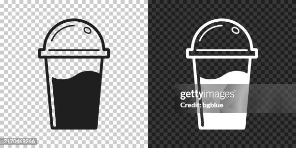 cup with dome. icon for design on blank background - shaking cocktail stock illustrations