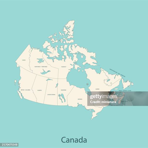 canada map - manitoba stock illustrations