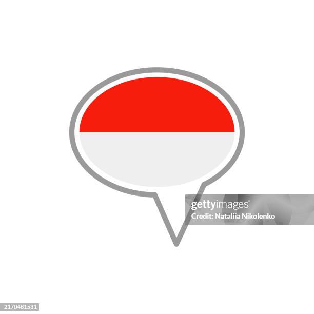 monaco - flag speech bubble icon. - monte carlo stock illustrations
