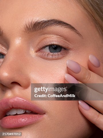 Portrait of a beautiful woman with natural make-up Portrait of a beautiful woman with natural make-up