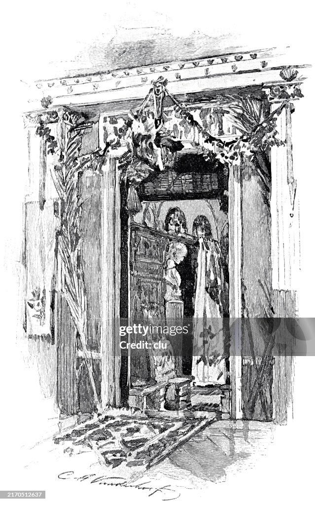 Entrance to Anna Alma-Tadema's studio